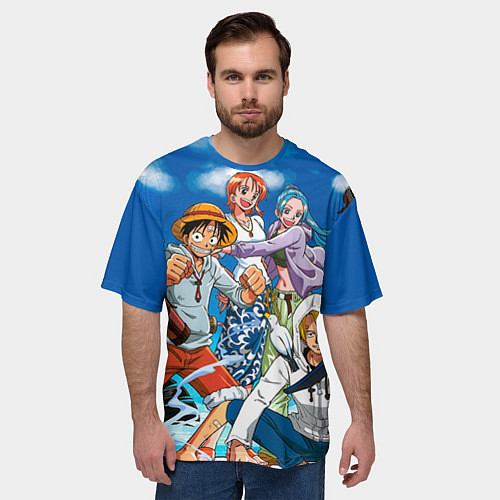 Мужская футболка оверсайз One Piece / 3D-принт – фото 3