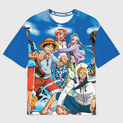 Футболка оверсайз мужская One Piece, цвет: 3D-принт