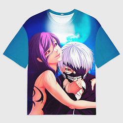 Футболка оверсайз мужская Токийский Гуль, цвет: 3D-принт