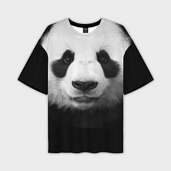 Мужская футболка оверсайз Взгляд панды