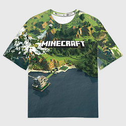 Футболка оверсайз мужская Minecraft Location, цвет: 3D-принт