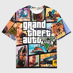 Футболка оверсайз мужская GTA 5: City Stories, цвет: 3D-принт