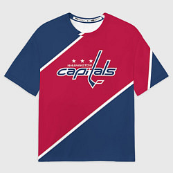 Футболка оверсайз мужская Washington capitals, цвет: 3D-принт