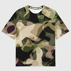 Мужская футболка оверсайз Камуфляж