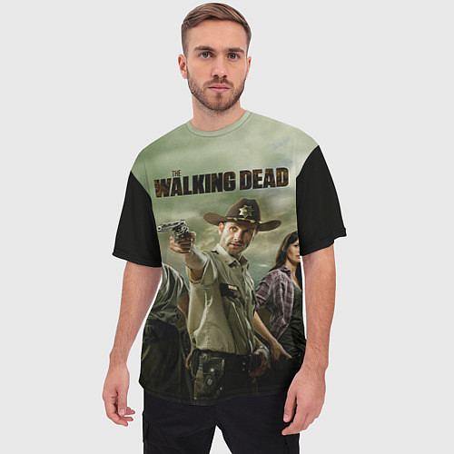 Мужская футболка оверсайз The Walking Sheriff / 3D-принт – фото 3
