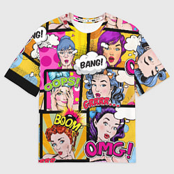 Футболка оверсайз мужская POP ART, цвет: 3D-принт