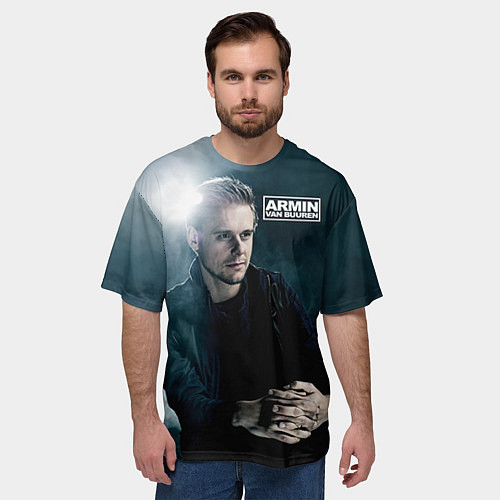 Мужская футболка оверсайз Armin Van Buuren / 3D-принт – фото 3