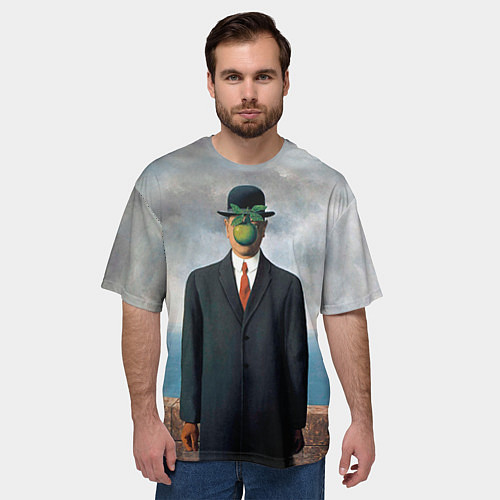 Мужская футболка оверсайз Сын человеческий / 3D-принт – фото 3