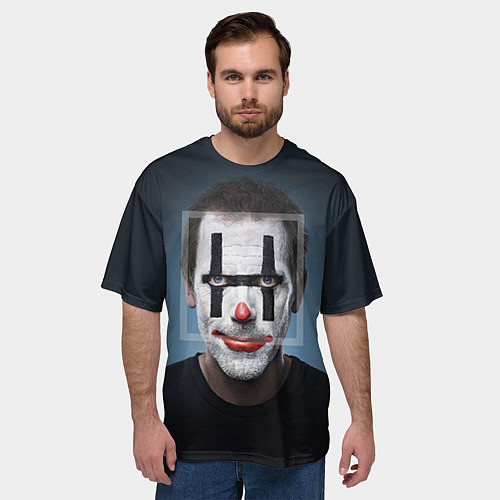 Мужская футболка оверсайз Clown House MD / 3D-принт – фото 3