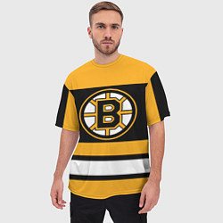 Футболка оверсайз мужская Boston Bruins, цвет: 3D-принт — фото 2