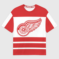 Мужская футболка оверсайз Detroit Red Wings