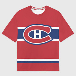 Футболка оверсайз мужская Montreal Canadiens, цвет: 3D-принт