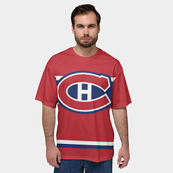 Футболка оверсайз мужская Montreal Canadiens, цвет: 3D-принт — фото 2