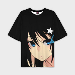 Футболка оверсайз мужская Black Rock Shooter - глаза Мато Курои, цвет: 3D-принт