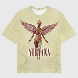 Футболка оверсайз мужская Nirvana Angel, цвет: 3D-принт
