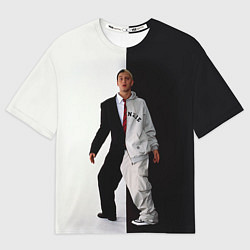 Футболка оверсайз мужская Eminem: Black & White, цвет: 3D-принт