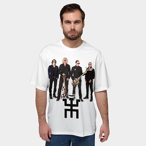 Мужская футболка оверсайз Группа Пикник / 3D-принт – фото 3