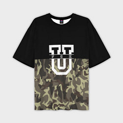 Футболка оверсайз мужская FCK U: Camo, цвет: 3D-принт