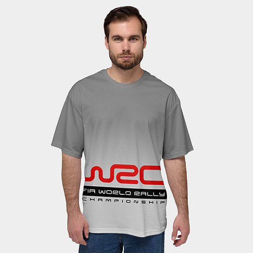 Мужская футболка оверсайз WRC / 3D-принт – фото 3