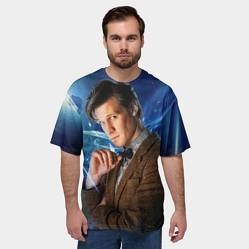 Мужская футболка оверсайз 11th Doctor Who / 3D-принт – фото 3