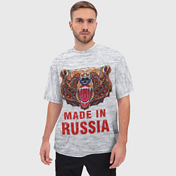 Футболка оверсайз мужская Bear: Made in Russia, цвет: 3D-принт — фото 2