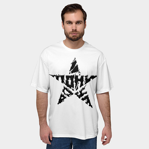 Мужская футболка оверсайз Тони Раут звезда / 3D-принт – фото 3