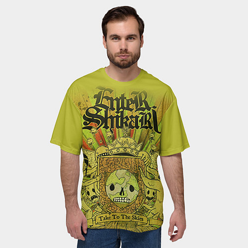 Мужская футболка оверсайз Enter Shikari: Take to the skies / 3D-принт – фото 3