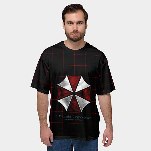 Мужская футболка оверсайз Umbrella Corporation - 2 / 3D-принт – фото 3