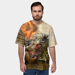 Футболка оверсайз мужская День победы, цвет: 3D-принт — фото 2