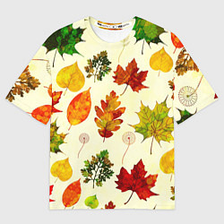 Футболка оверсайз мужская Осень, цвет: 3D-принт