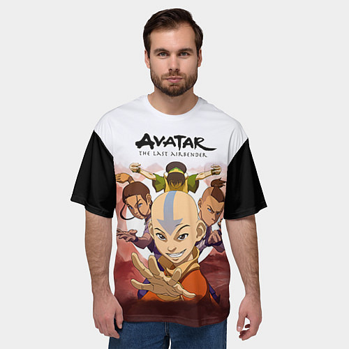 Мужская футболка оверсайз Avatar: The last airbender / 3D-принт – фото 3