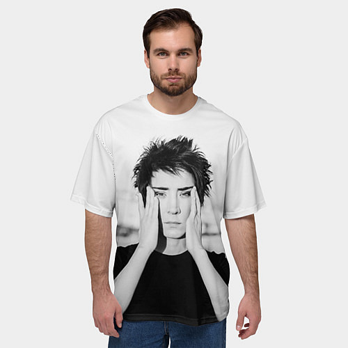 Мужская футболка оверсайз Молодая Земфира / 3D-принт – фото 3