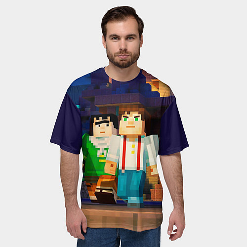 Мужская футболка оверсайз Minecraft Men's / 3D-принт – фото 3