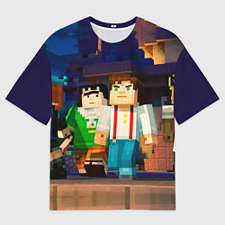 Футболка оверсайз мужская Minecraft Men's, цвет: 3D-принт