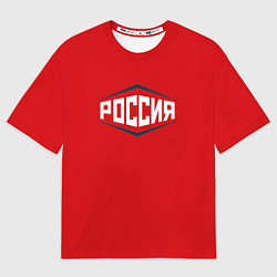 Мужская футболка оверсайз Россия
