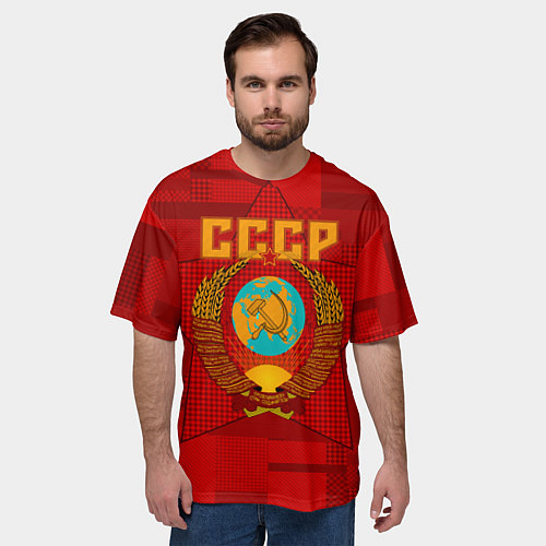 Мужская футболка оверсайз СССР / 3D-принт – фото 3