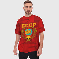 Футболка оверсайз мужская СССР, цвет: 3D-принт — фото 2