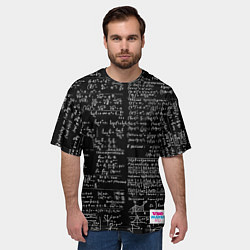 Футболка оверсайз мужская Шпаргалки, цвет: 3D-принт — фото 2