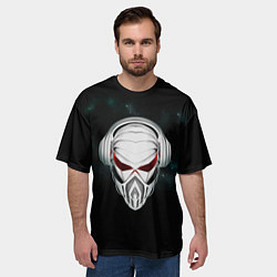 Футболка оверсайз мужская Пиратская станция, цвет: 3D-принт — фото 2