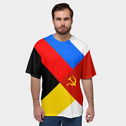 Футболка оверсайз мужская Вечная Россия, цвет: 3D-принт — фото 2