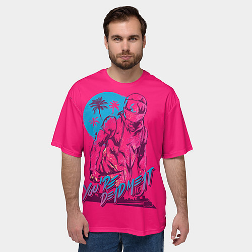 Мужская футболка оверсайз You're dead meat / 3D-принт – фото 3