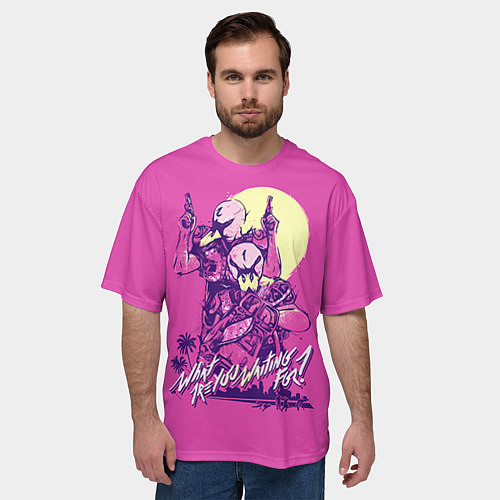 Мужская футболка оверсайз What are you waiting for? / 3D-принт – фото 3