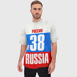 Футболка оверсайз мужская Russia: from 38, цвет: 3D-принт — фото 2