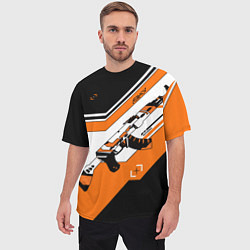 Футболка оверсайз мужская Asiimov Counter-Strike, цвет: 3D-принт — фото 2
