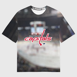 Футболка оверсайз мужская Washington Capitals, цвет: 3D-принт