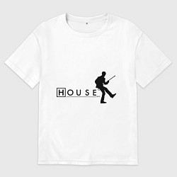 Футболка оверсайз мужская House MD, цвет: белый
