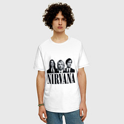 Футболка оверсайз мужская Nirvana Group, цвет: белый — фото 2