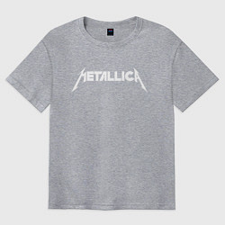 Футболка оверсайз мужская Metallica, цвет: меланж