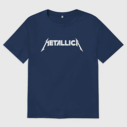 Футболка оверсайз мужская Metallica, цвет: тёмно-синий
