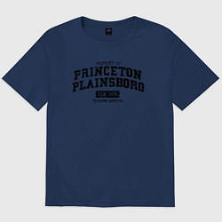 Футболка оверсайз мужская Princeton Plainsboro, цвет: тёмно-синий